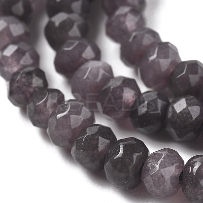Dyed Natural Malaysia Jade Rondelle Beads Strands G-E316-2x4mm-49-1