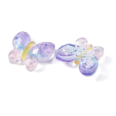 Transparent Epoxy Resin Butterfly Decoden Cabochons CRES-M034-02A-1