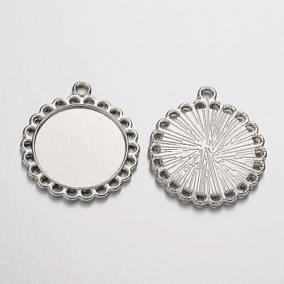 Tibetan Style Pendant Cabochon Settings LS-TIBE-21668-P-RS-1