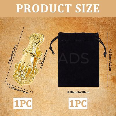 Alloy Hand Shaped Bookmark Clip AJEW-CP0006-94A-G-1