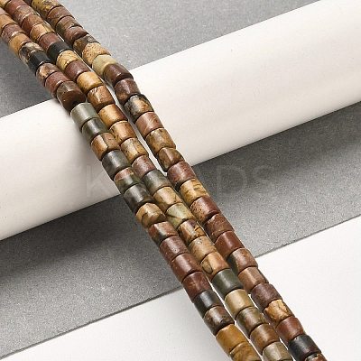 Natural Picasso Stone/Picasso Jasper Beads Strands G-F765-F02-01-1