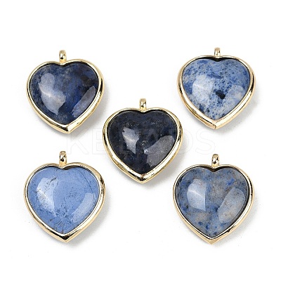 Natural Dumortierite Pendants G-K347-10G-07-1