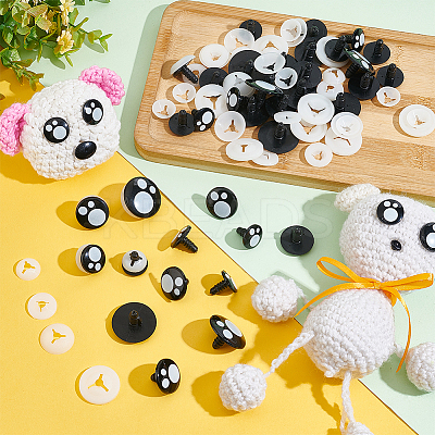 40 Sets 4 Style Plastic Doll Safety Eyes DOLL-PH0001-29-1