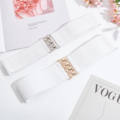 2Pcs 2 Styles Polyester Elastic Corset Belts AJEW-WR0002-19B-1