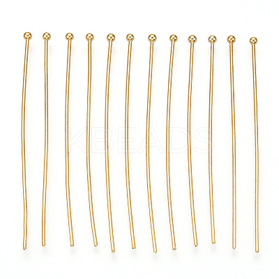 Brass Ball Head Pins X-KK-G331-10-0.8x50-1