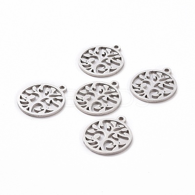 Non-Tarnish 201 Stainless Steel Pendants STAS-S105-JN890-1