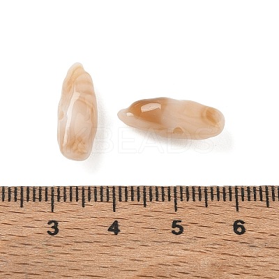 Two Tone Imitation Gemstone Style Acrylic Beads AC-CBA6852-01K-1