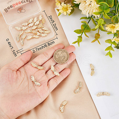 24Pcs Rack Plating Brass Beads KK-BBC0007-57-1