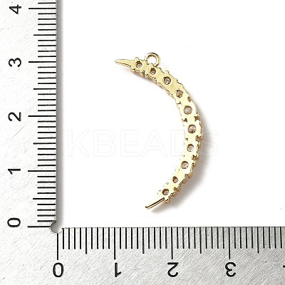 Brass Micro Pave Cubic Zirconia Pendants KK-I276-36G-1