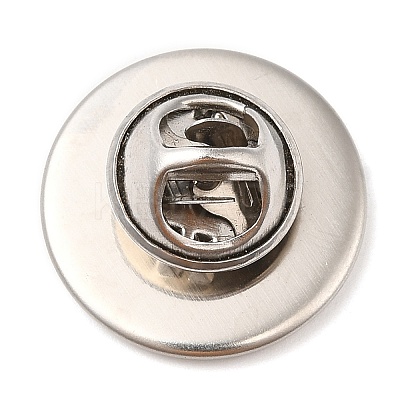 Non-Tarnish 304 Stainless Steel Brooch Findings STAS-R123-17C-P-1