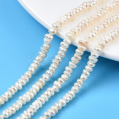 Natural Cultured Freshwater Pearl Beads Strands PEAR-N015-04C-1