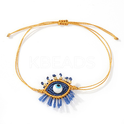Bohemian Handmade Evil Eye with Tassels Charm Bracelets DD3268-4-1