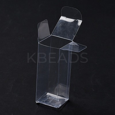 Rectangle Transparent Plastic PVC Box Gift Packaging CON-F013-01A-1