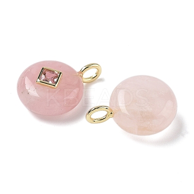 Natural Rose Quartz Pendants G-I391-01G-10-1