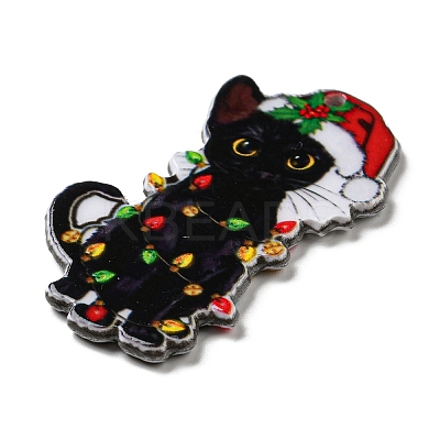 Christmas Theme Acrylic Pendants OACR-B014-02-1