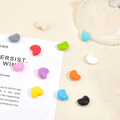 48Pcs 12 Colors Food Grade Eco-Friendly Silicone Focal Beads SIL-CA0001-43-1