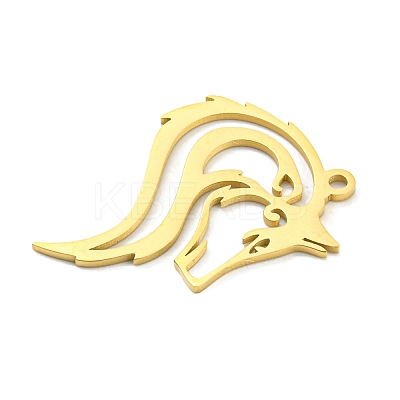 304 Stainless Steel Pendants STAS-Q255-06G-1