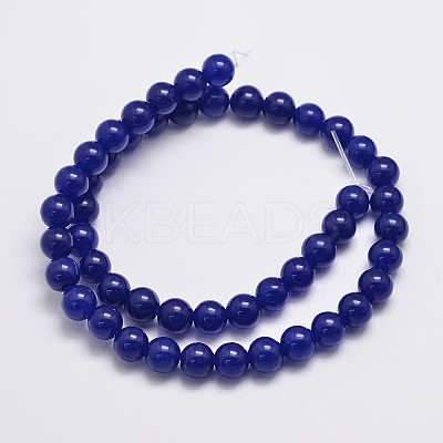 Natural & Dyed Malaysia Jade Bead Strands X-G-A146-8mm-A22-1