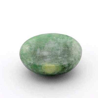 Oval Natural Green Spot Jasper Cabochons G-A136-C06-10x12mm-1