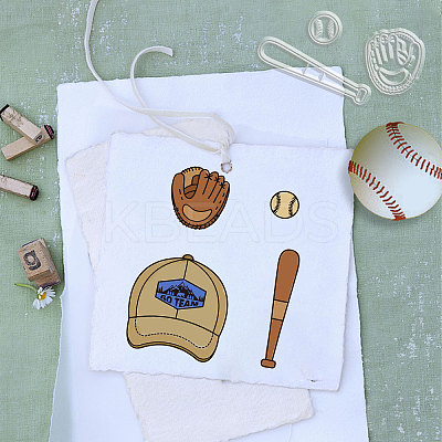Baseball Theme DIY Scrapbook Making Kits DIY-GL0004-05-1