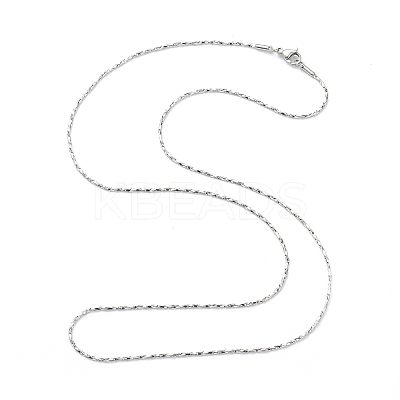 Non-Tarnish 304 Stainless Steel Boston Link Chain Necklaces LS-NJEW-I248-20P-1