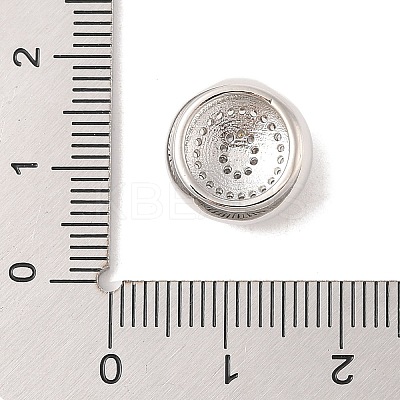 Rack Plating Brass & Cubic Zirconia Pendants KK-Z047-07P-O-RS-1