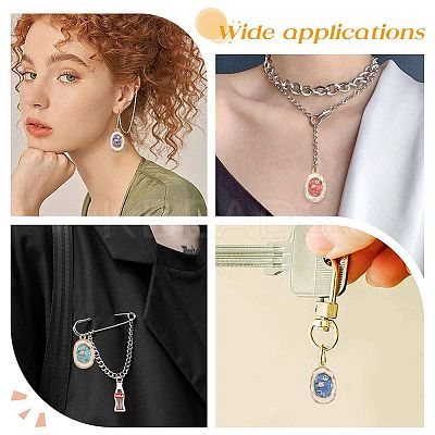 24Pcs Alloy Enamel Pendants ENAM-FS0004-50-1