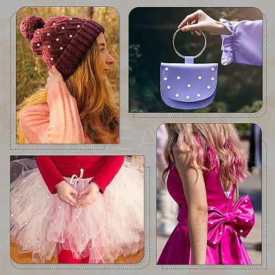 Sew on Acrylic Imitation Pearl SACR-GF0001-03C-1
