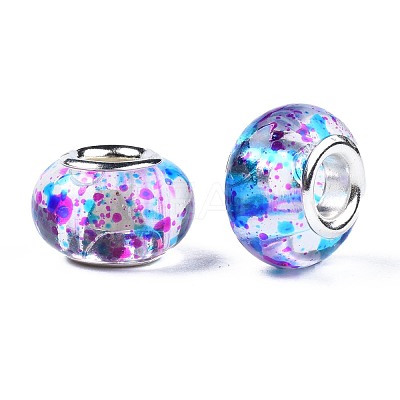 Transparent Resin European Beads RPDL-N014-05-05-1
