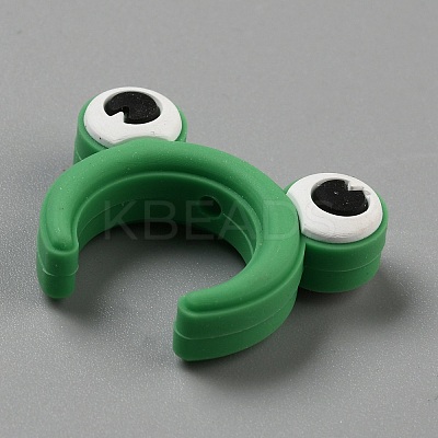 Frog Food Grade Silicone Focal Beads SIL-SZC0001-09-1