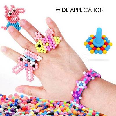 DIY 36 Colors 14000Pcs 4mm PVA Round Water Fuse Beads Kits for Kids DIY-Z007-53-1