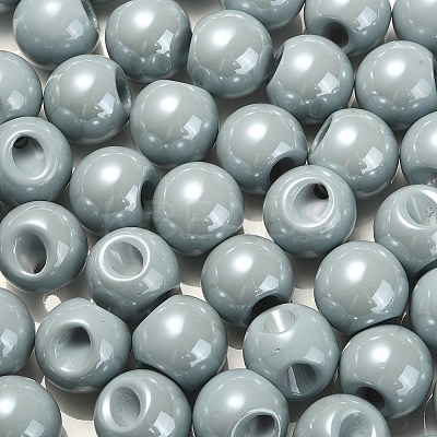 Opaque Acrylic Beads OACR-G012-01I-1