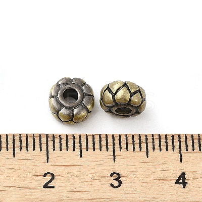Tibetan Style Rack Plating Brass Bead KK-Q805-26AB-1
