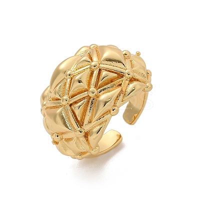 Brass Cuff Rings for Women RJEW-U041-04G-1