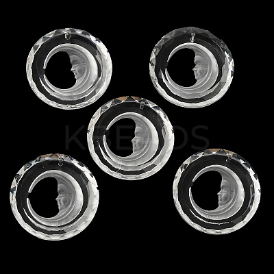 Transparent Glass Pendants GLAA-F118-06-1