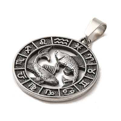 304 Stainless Steel Pendants LS-STAS-C084-01B-AS-1