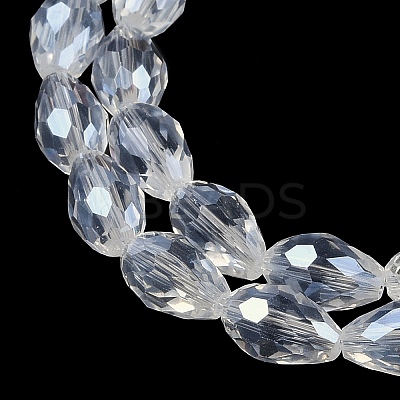 Transparent Electroplate Glass Beads Strands EGLA-N013-T10mm-B01-1