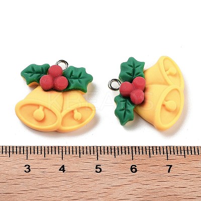 Christmas Theme Opaque Resin Pendants RESI-N039-100-1