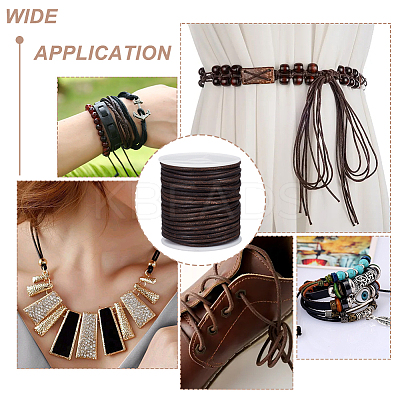 20M Round Cowhide Leather Cord WL-WH0015-01C-03-1