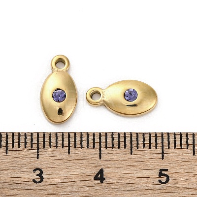 Real 14K Gold Plated 304 Stainless Steel Charms STAS-R005-09G-02-1