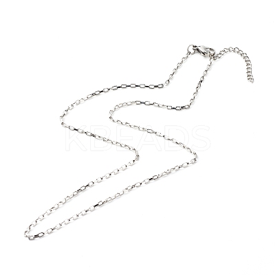 Non-Tarnish 304 Stainless Steel Venetian Chains Necklaces NJEW-JN03636-02-1