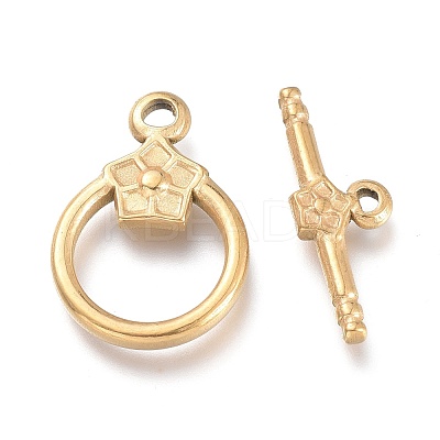 Ion Plating(IP) 304 Stainless Steel Toggle Clasps STAS-M278-02G-1