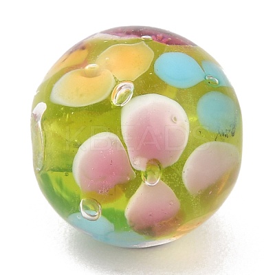 Round Lampwork Beads LAMP-H059-A03-1
