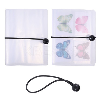 1 Book Transparent PP Plastic Photocard Storage Albums AJEW-GL0002-22A-1