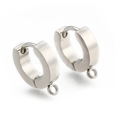 Tarnish Resistant Personalized Unisex 304 Stainless Steel Hoop Earrings EJEW-G120-59P-1