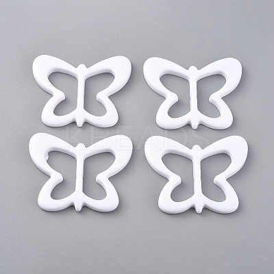 Resin Buckle Clasps LS-RESI-WH0008-25D-1
