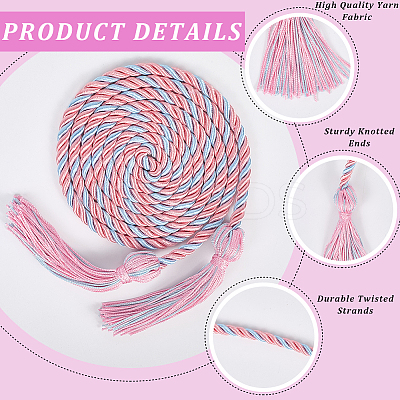 Polyester Double-end Tassels Graduation Honor Rope FIND-WH20005-32A-1