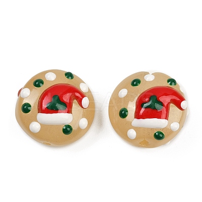 Christmas Handmade Lampwork Enamel Beads LAMP-C020-03-1