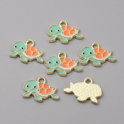 Alloy Enamel Pendants FIND-CJC0010-30LG-01-1