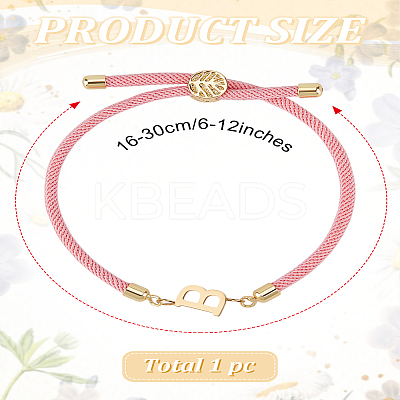 1Pc Adjustable Nylon Cord Slider Bracelets for Women BJEW-LP0001-32B-03-1